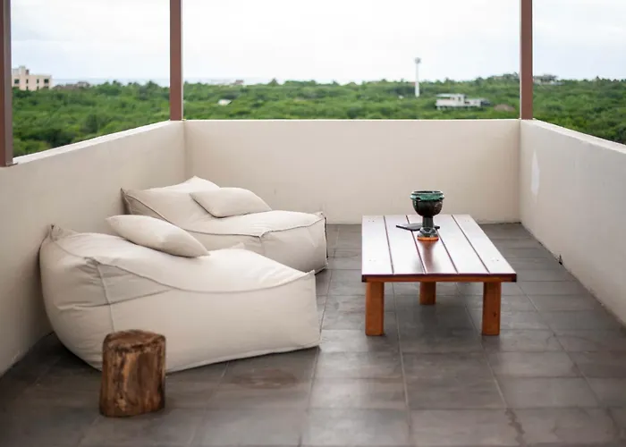 Penthouse With Rooftop Plunge Pool - Distant Ocean Apartment Tulum